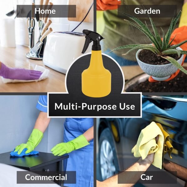 ORILEY Agro 500ml Spray Bottle Multifunctional PVC Watering Sprayer for Cleaning Gardening Fertilising Flowers Plants and Hairstyling Salon (Random Colour Pack of 1)