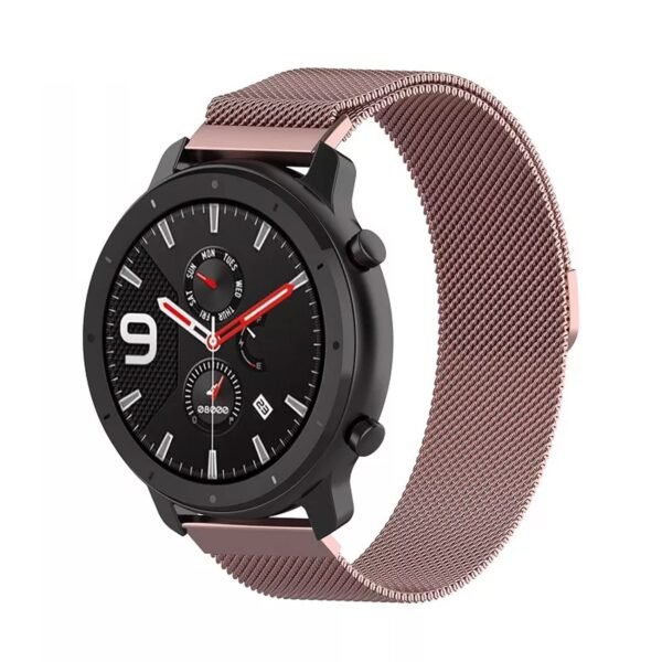 AONES Magnetic Loop Watch Strap Compatible for Boat Wave Astra 3 Metal Chain SmartWatch Band