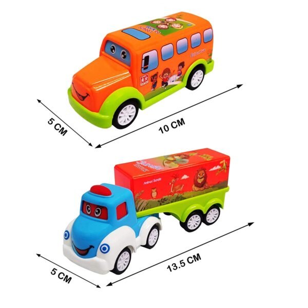 Unbreakable Pull Back Vehicles| Push and Go Crawling Toy for Kids & Children, Power Friction Cars for 3+ Years Old Boys|Girls (Pack of 7)