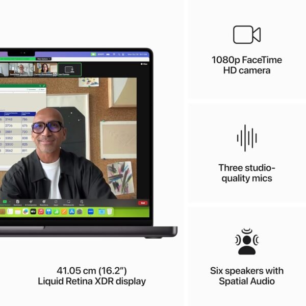 Apple 2023 MacBook Pro (16-inch, Apple M3 Max chip with 16‑core CPU and 40‑core GPU, 48GB Unified Memory, 1TB) - Space Black