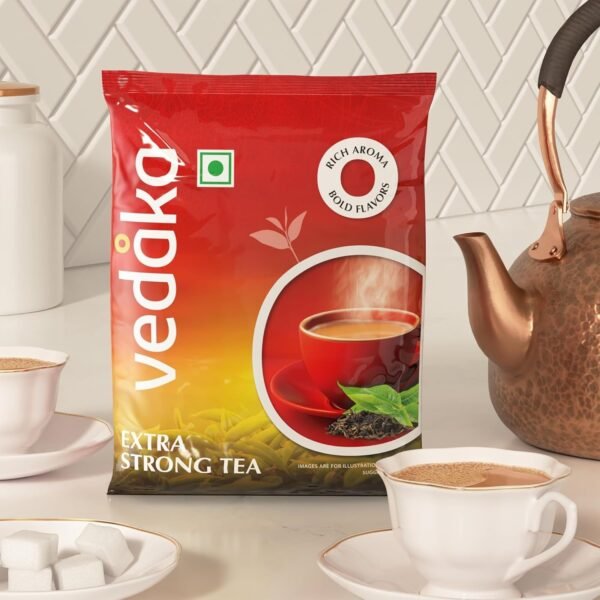 Amazon Brand - Vedaka Extra Strong Tea | 500 g | Kadak Chai | Bold & Aromatic