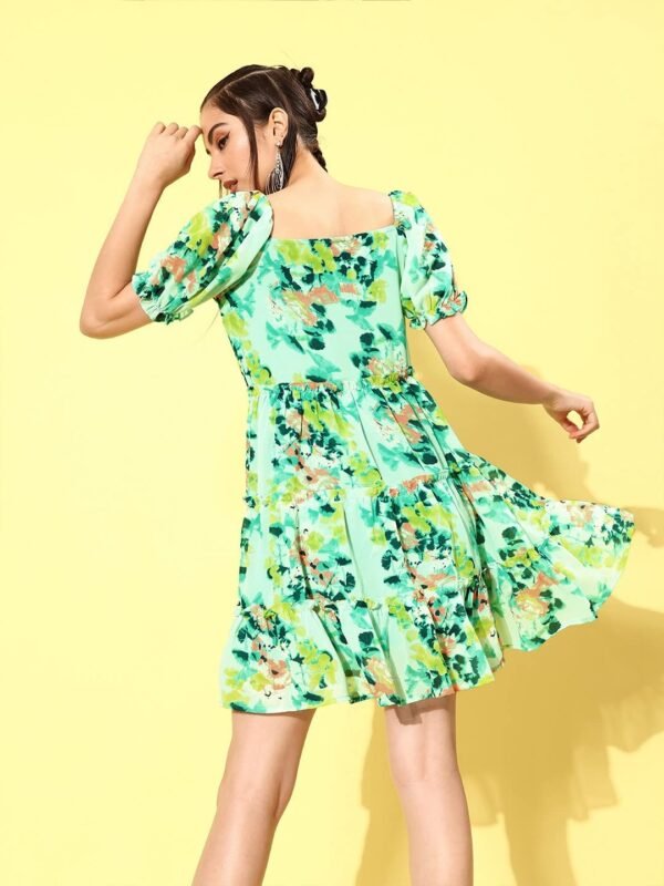 rare Women's Polyester Fit and Flare Knee-Length Casual Dress