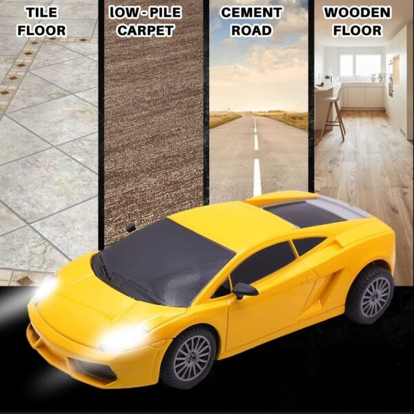 Wembley Rc Car High Speed Racing Remote Control Car For Kids Rechargeable 1:24 Scale Mini Remote Car - Bis Approved - Yellow