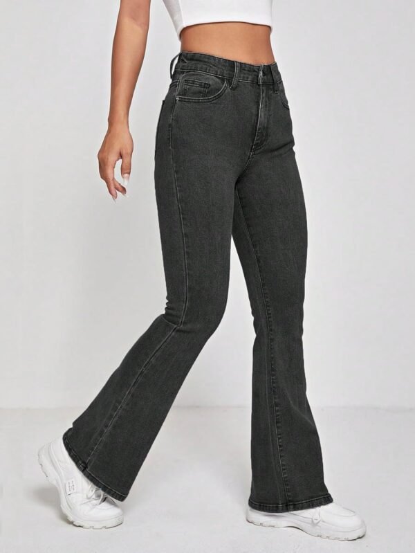KOTTY Women's Cotton Lycra Blend Boot Cut Leg Jeans