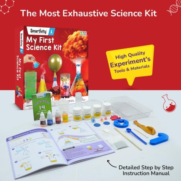 Smartivity My First Science Kit for Kids 6-8-10-12-14 Years Old | Starter Science Experiment Kit | Birthday Gifts for Boys & Girls | STEM Educational Toy for Kids 6,7,8,9,10,11,12,13,14 Year Old