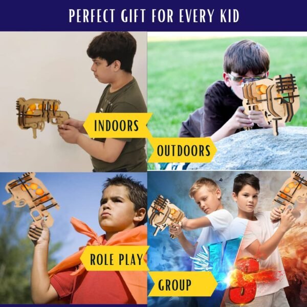 FunBrigade DIY Toy Gun Guns for Boys 7-14 Years | Fun Playing Toys for Boys Age 10 to 12 Years | Build Your own STEM Toy, 28 Pieces | Best Gift for 9 Year Old boy and 10+ Years Boys