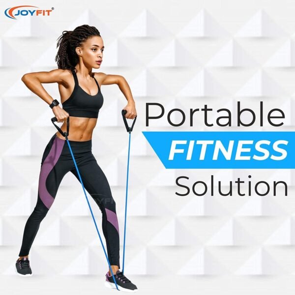 Joyfit Gym Handles-Heavy Duty, Foam Coated- for Fitness Workouts with Cable Machines & Resistance Tube (Black)