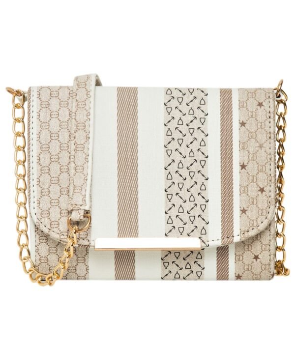 ADISA Women Girls Stripes Cross Body Sling Bag