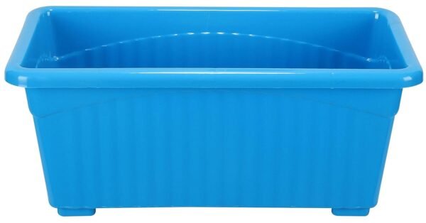 Kraft Seeds by 10CLUB Plastic Window Planters - 1 Pc (14 Inch, Blue) | Rectangular Planters for Home & Balcony Garden | Pots for Home Plants and Gardens | Plant Pots for Home Gardening