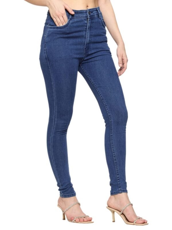 Women's Skinny Fit Jeans I Denim Lycra Full-Length Stretchable Jeggings Pant I Solid Clean Look Slim Fit I Stylish High Rise Pants for Gym, Office, Home Girls & Women I C-5