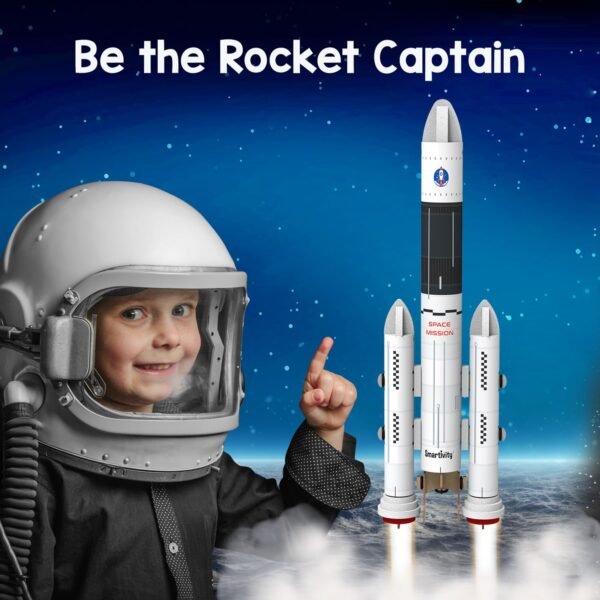Smartivity Rocket Launcher Kit for Kids 6-14 Years Old | Build Your Own Rocket and Launcher | Birthday Gifts for Boys & Girls | DIY STEM Science Toy for Kids 6,7,8,9,10,11,12,13,14 Years