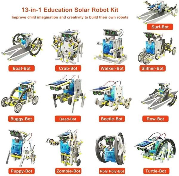 Bestie toys 13-in-1 Solar Robot Toys for Ages 8 9 10 11 12 Year Old Boys Girls, STEM Science Kits for Kids Age 8-12, Building Experiments Robotics Kit STEM Projects for Kid Christmas Birthday Gifts