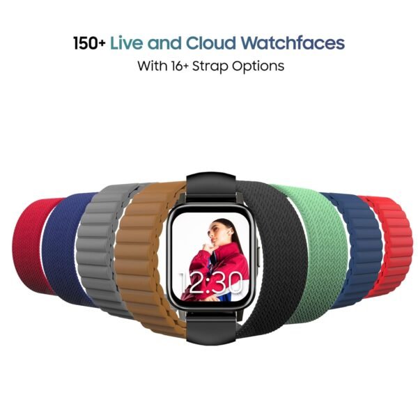 TAGG Verve NEO Smartwatch 1.69" HD Display | 60+ Sports Modes | 10 Days Battery | 150+ Maximum Watch Face Library | Waterproof | 24 * 7 HeartRate & Blood Oxygen Tracking | Games & Calculator | Black