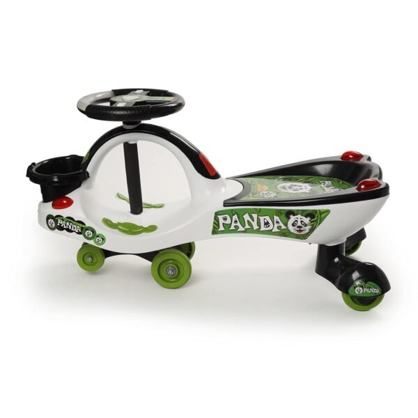 TOY ZONE Eco Panda Magic Car Swing Car | Baby Car | Kids Car | Toy Car | Push Car | Ride On Car With Music And Horn, White