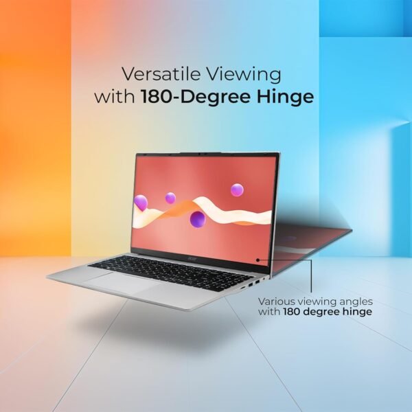 Acer Aspire 3 Laptop Intel Core Celeron N4500 Processor Laptop (8 GB LPDDR4X SDRAM/256 GB SSD/Win11 Home/38 WHR/HD Webcam) A325-45 with 39.63 cm (15.6") HD Display, Pure Silver, 1.5 KG