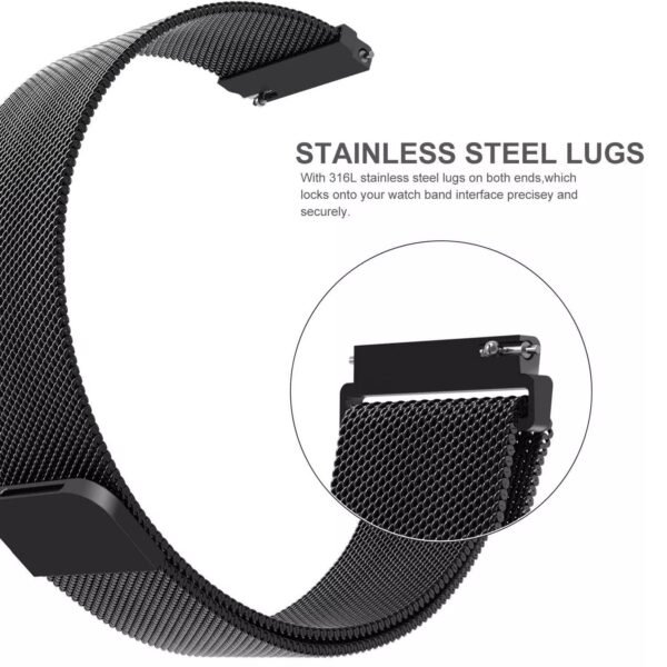 AONES Magnetic Loop Watch Strap Compatible for Redmi Watch 5 Lite Metal Chain SmartWatch Band