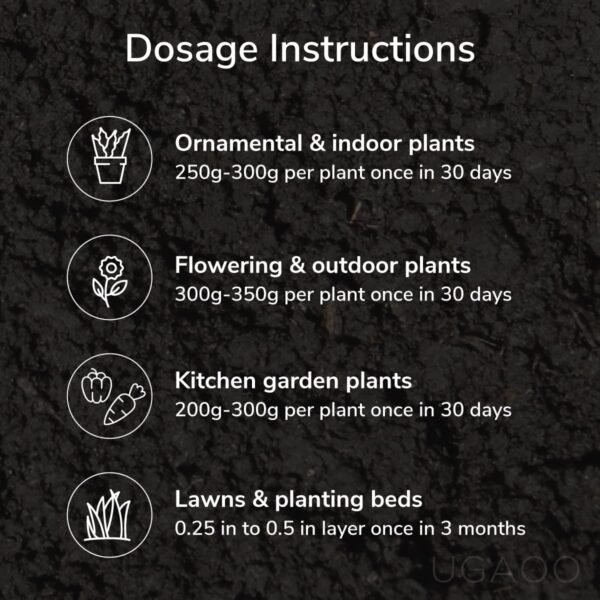 Ugaoo Cow Dung Manure Fertilizers for Plants & Home Gardening - 5 kg