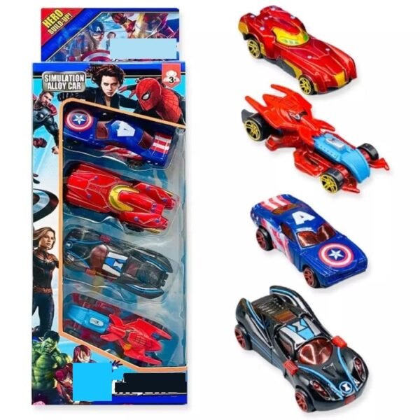 SUPER TOY Push Go Metal Die Cast Car Toy - Pack of 6 for 3+ Years Old Kids, Multi Color