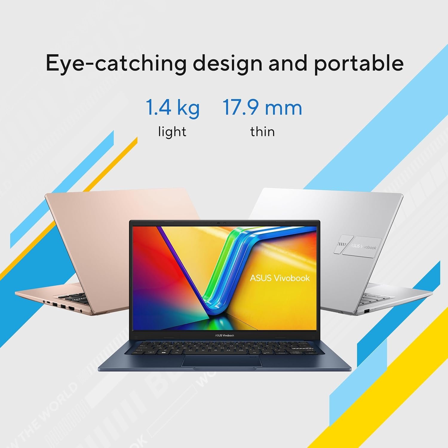 ASUS Vivobook 14 Thin and Light Laptop, IntelCore i3-1215U 12th Gen, 14" (35.56 cm) FHD, (8 GB RAM/5