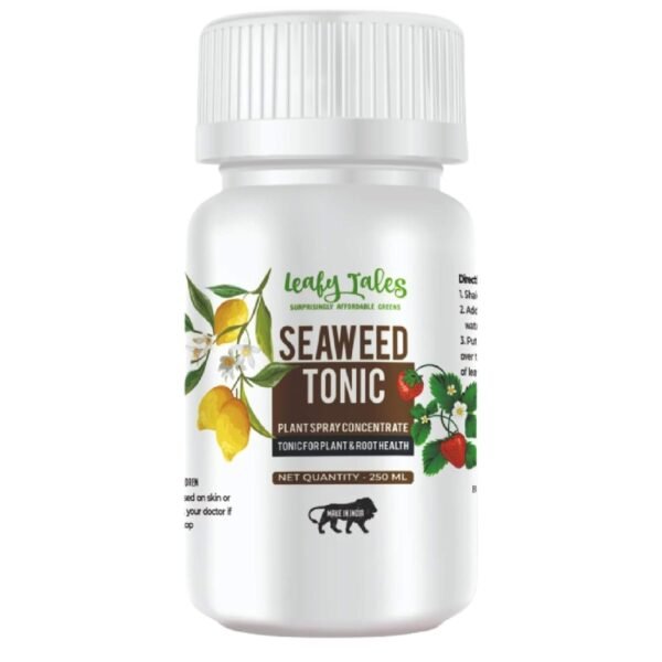 Leafy Tales Concentrate Liquid Seaweed Fertilizer Tonic for Plants | 250 ml |All Purpose Indoor & Outdoor Plants, for Plant Growth, Flowering & Fruiting…