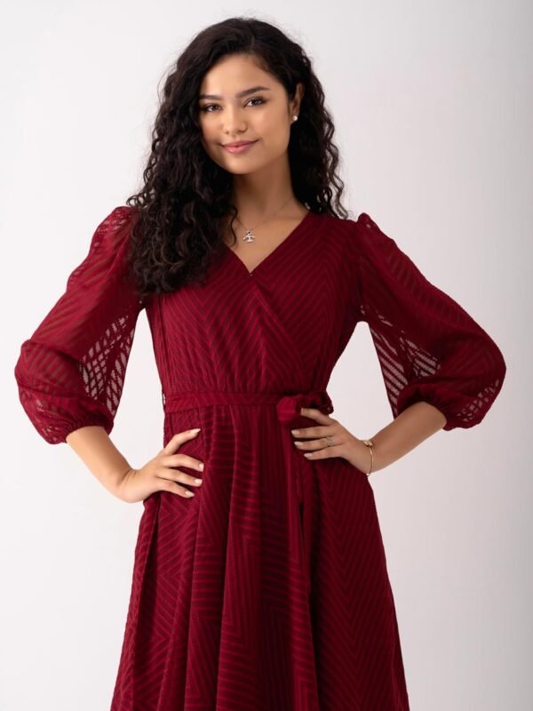 AASK Women Fancy Plain & Solid Designer Dress for Women