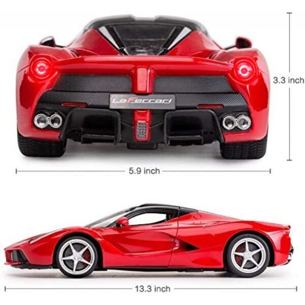 FAMOUS QUALITY Big Size Remote Controlled Sports Racer Car Toy for Kids with Openable Doors and LED Lights and Sound High Speed RC Car for Boys