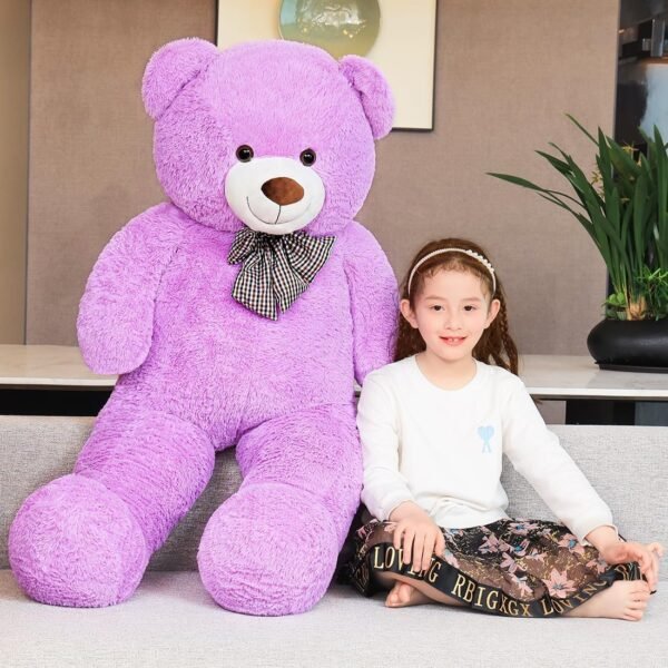 Maska Big Teddy Bear Stuffed Animal Soft Toy Plush Gift (5 Feet, Purple)