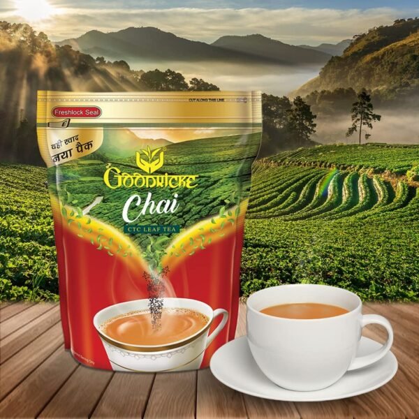 GOODRICKE Assam CTC Leaf Tea - 1 kg | 100% Pure & Natural Loose Leaves Tea | Chai Patti | Kadak Chai | Premium Whole Leaf CTC Tea | Richer Taste & Sweet Lasting Aftertaste