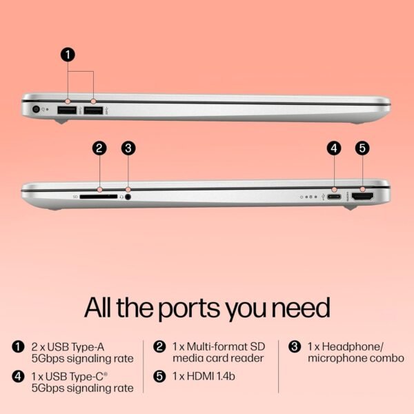 HP 15s Core i5 12th Gen (8GB RAM/512GB SSD/FHD/MS Office/Backlit Keyboard/Windows 11/15.6" (39.6cm)/Silver/1.69 kg) fy5008TU Laptop