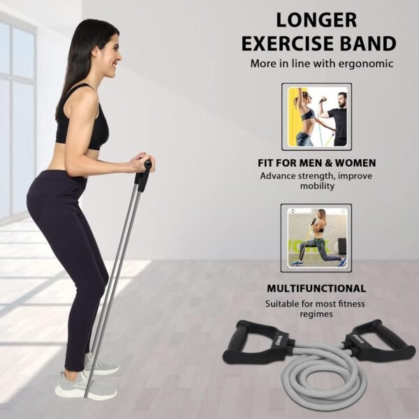 Oddish; Way To Fitness Tummy Trimmer Double Spring With Resistance Band Combo Pack For Men & Women - Ab Exercise Equipement, Abdominal Workout For Home & Gym Use - Stomach, Abs, Belly Exercise