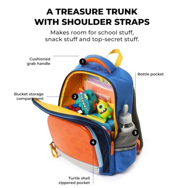 MOKOBARA The Campfire Backpack - Lightweight Water-Resistant School Backpack for Kids (6-8 Years) with Magicmove Logo and Reflective Stripe|Ideal for Travel, and Outdoor Adventures