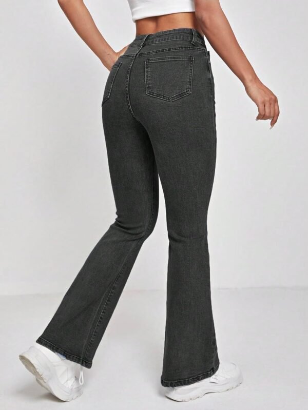 KOTTY Women's Cotton Lycra Blend Boot Cut Leg Jeans