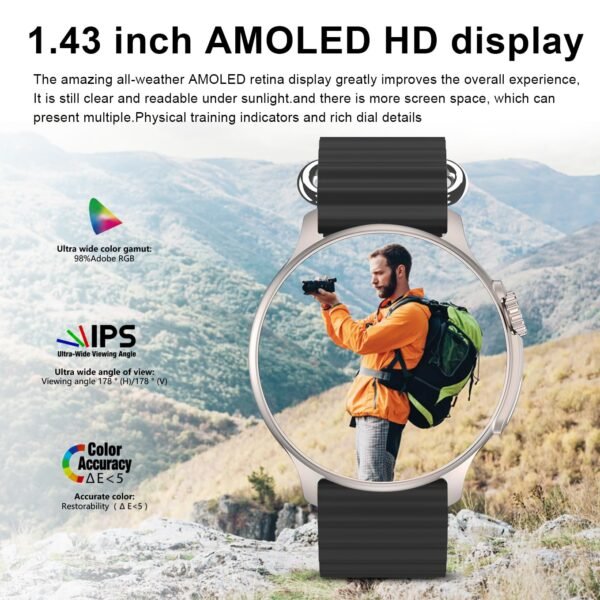 French Connection Nexus Premium Smart Watch with Black Silicone Strap - FCSW03-2