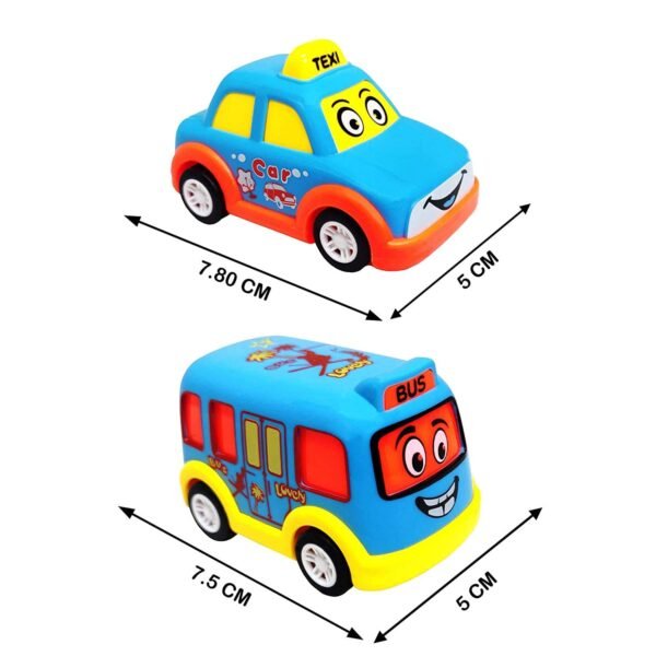 Unbreakable Pull Back Vehicles| Push and Go Crawling Toy for Kids & Children, Power Friction Cars for 3+ Years Old Boys|Girls (Pack of 7)