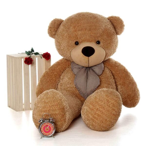 Teddy Bear, Soft Toys, Teddy Bear 5 feet for Girls, Birthday Gift for Girls, Birthday Gift, Boyfriend, Husband, Wedding, for Couple Special (5 Feet/Brown New)