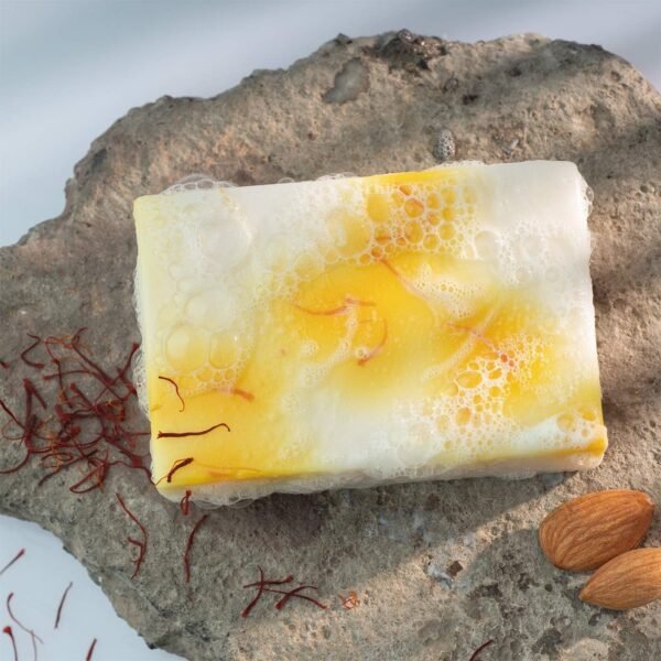 Omved MRUDU Almond Milk and Saffron Extra Moisturizing Baby Soap - 100g (Pack of 2)