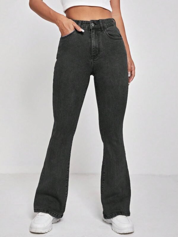KOTTY Women's Cotton Lycra Blend Boot Cut Leg Jeans