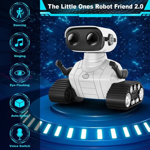 The Little Ones Remote Control Robot - Robot Toys,Dancing Robot Toy,Toys For Kids,Learning & Educational Robot Toy,robots for kids 4-12 Years Old,Best Gift For Boys & Girls,Toys[Ultimate Robot Friend]