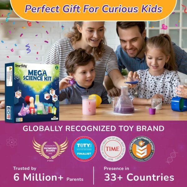 Smartivity Mega Science Kit 150+ Science Experiment Kit for Kids 6 to 14 Years Old | Birthday Gifts for Boys & Girls | STEM Educational Toy for Kids 6,7,8,9,10,11,12,13,14 Years Old Kids