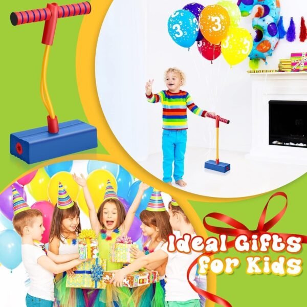Jumping Promotes Growing Taller- Pogo Stick Foam Pogo Jumper for Kids, Toys for 3-12 Year Old Boys Girls Outdoor Toys Indoor Toys Fun Gifts Christmas Stocking Stuffers Gifts
