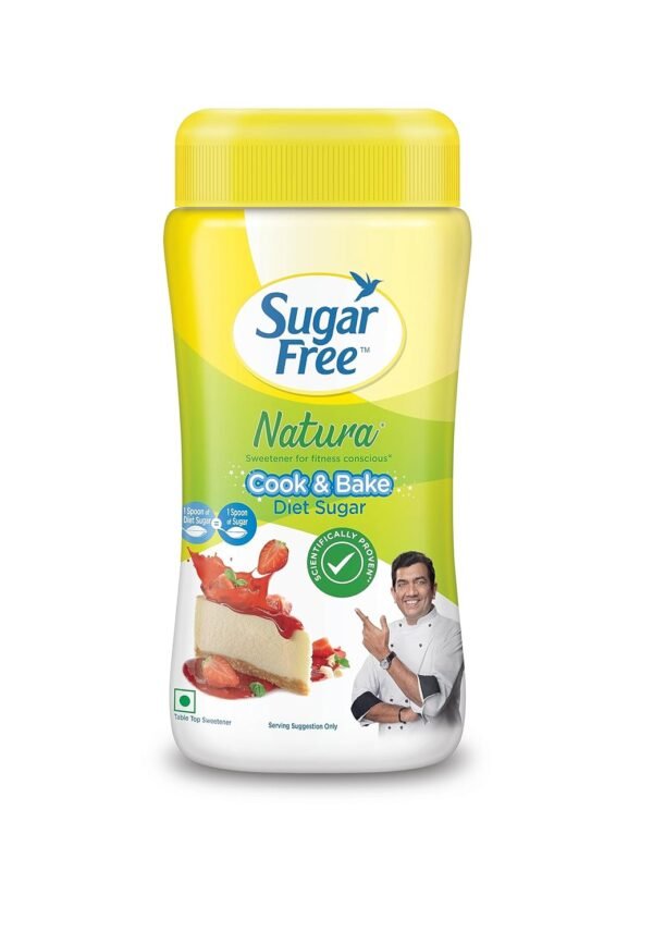 Sugar Free Natura, 80g, Jar | Equivalent to Sweetness from 800g Sugar |100% Safe| Scientifically Proven & Tested|Sweet like Sugar but with zero calories|