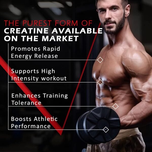 NAKPRO MICRONIZED CREATINE MONOHYDRATE| Increases Strength, Reduces Fatigue & Boosts Muscle Growth | Pure Creatine Powder for Men, Women & Athletes (100g, Unflavoured)