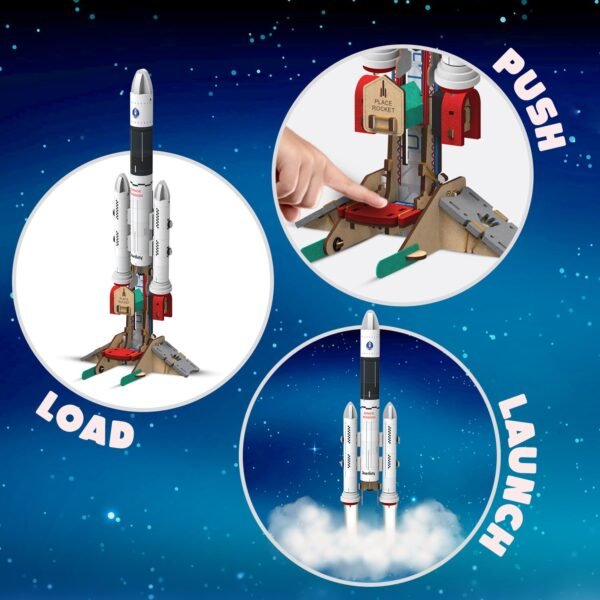 Smartivity Rocket Launcher Kit for Kids 6-14 Years Old | Build Your Own Rocket and Launcher | Birthday Gifts for Boys & Girls | DIY STEM Science Toy for Kids 6,7,8,9,10,11,12,13,14 Years