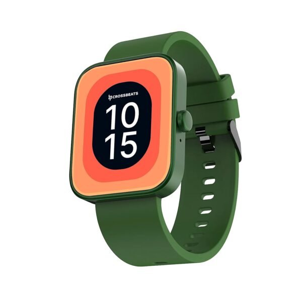 CrossBeats Ignite Spectra Premium Super Retina AMOLED Display smartwatch BT Calling, 1.78” 3D Curved Always on Display Ultra HD Clear View, AI Health Feature, 200+Watch Faces, 15 Days Battery Green
