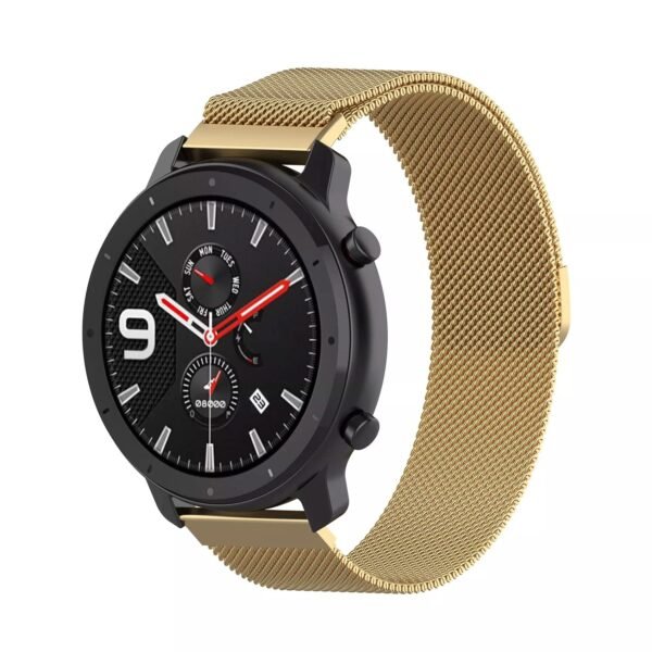 AONES Magnetic Loop Watch Strap Compatible for Redmi Watch 5 Lite Metal Chain SmartWatch Band