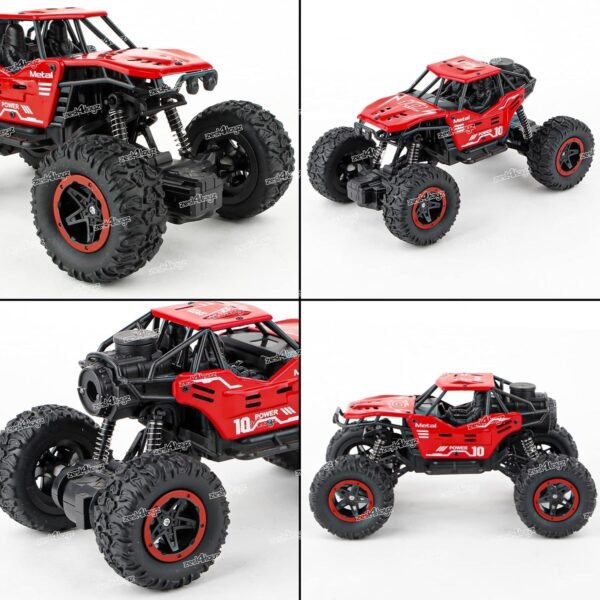 Zest 4 Toyz Remote Control Car for Kids with Mist Smoke Spray Function 2 WD Monster Truck Rock Crawler Climbing RC Toy Vehicle Car for Boys and Girls-Red