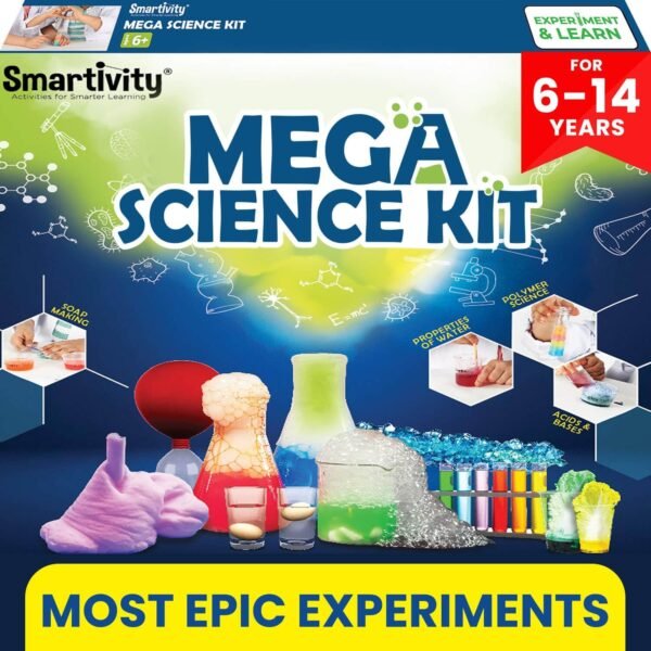 Smartivity Mega Science Kit 150+ Science Experiment Kit for Kids 6 to 14 Years Old | Birthday Gifts for Boys & Girls | STEM Educational Toy for Kids 6,7,8,9,10,11,12,13,14 Years Old Kids