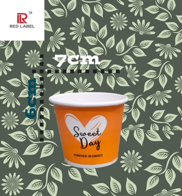 Red Label Earth-Friendly 150Ml Paper Cups - Pack of 3 (264 Pcs) - Ideal for Coffee, Tea, and Cold Beverages - Biodegradable and Compostable