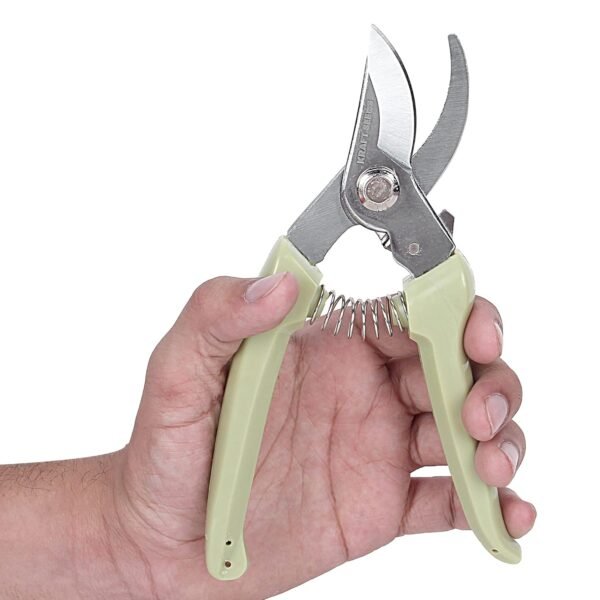 Kraft Seeds by 10CLUB Pruning Shear Cutter - 1 Pc (Bypass Iron Pruner) | All Purpose Garden Tool with Smart Lock | Plant Cutter for Home Garden | Wood Branch Trimmer | Grass Cutting Accessories