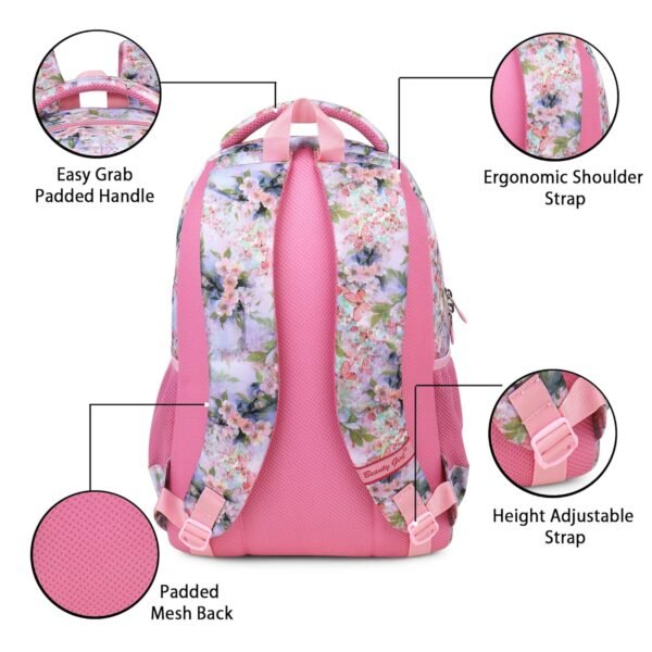 BEAUTY GIRLS BY HOTSHOT 1577 |School Bag|Tuition Bag|College Backpack|For Girls & Women|18 Inch|30 L Waterproof School Bag